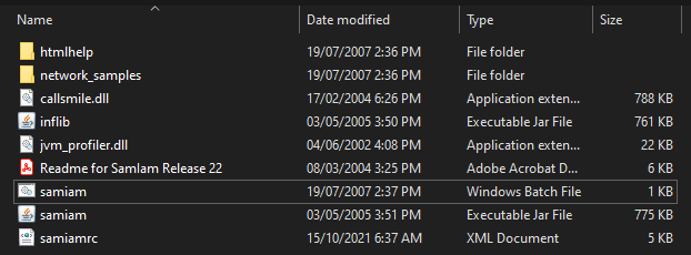 SamIam files